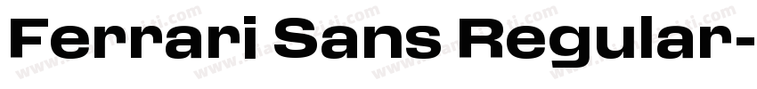 Ferrari Sans Regular字体转换
